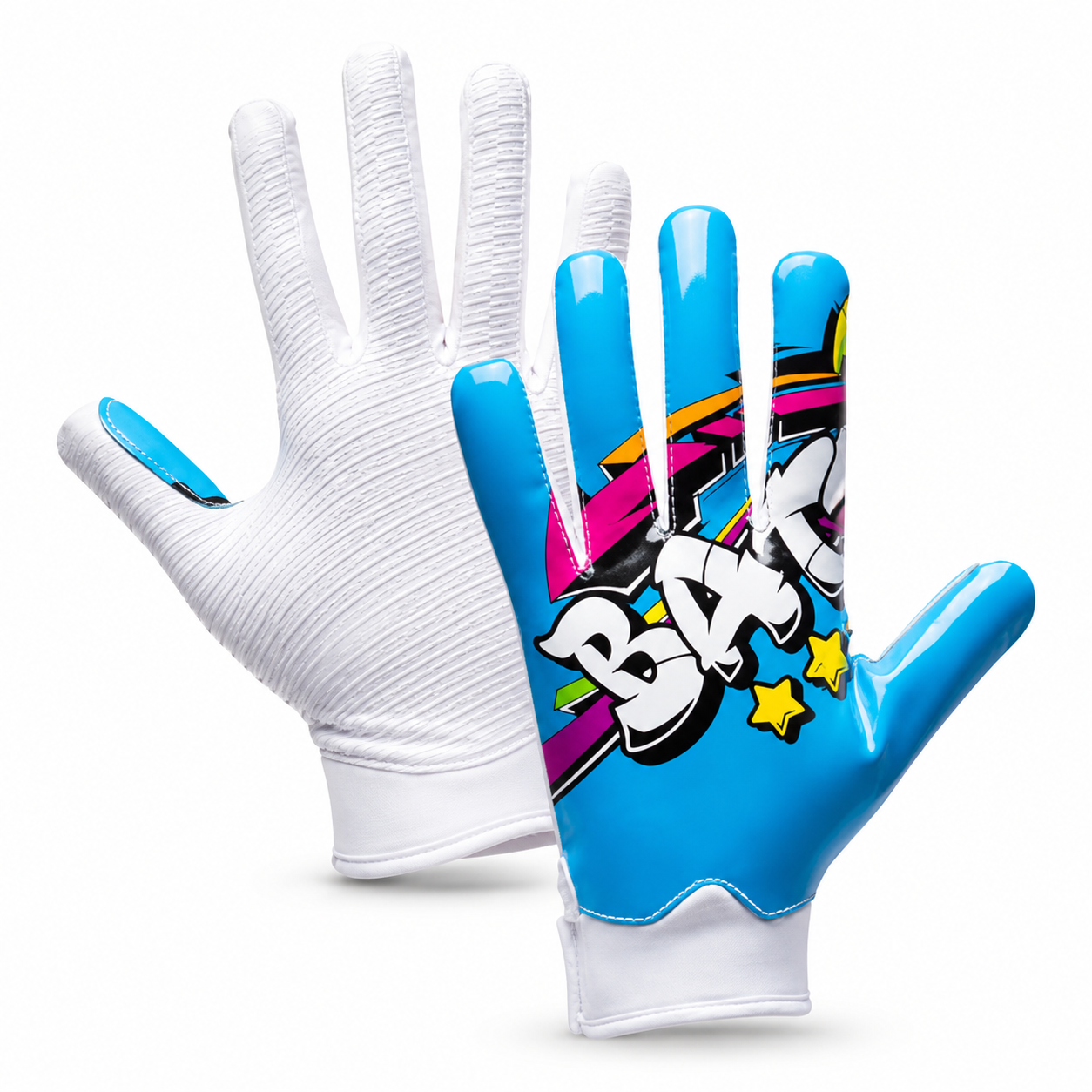 Comic Print Grip Football Gloves