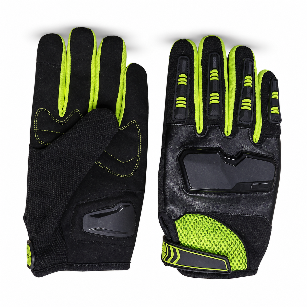 High Visibility Protective Riding Gloves